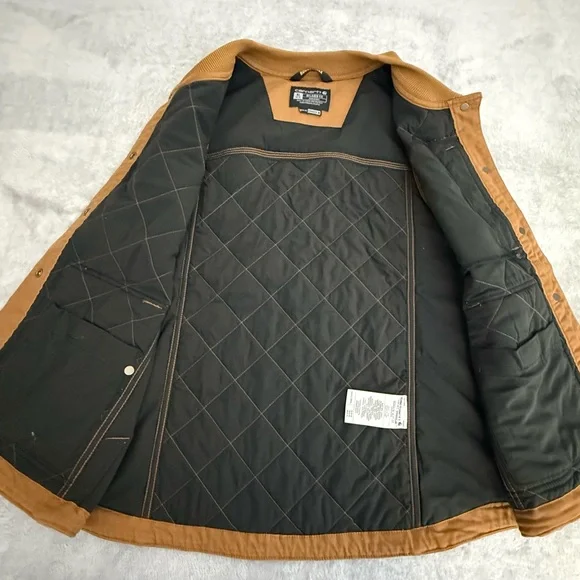 Carhartt Tan Quilted Canvas Work Vest - Picture 3 of 7